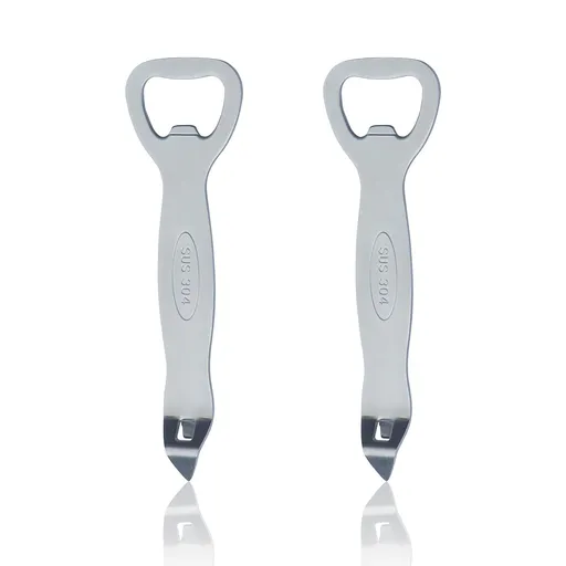 2 Pcs Bottle Opener Stainless Steel Can Punch Opener Church Key Can Opener Beer Openers for Bar Kitchen Party