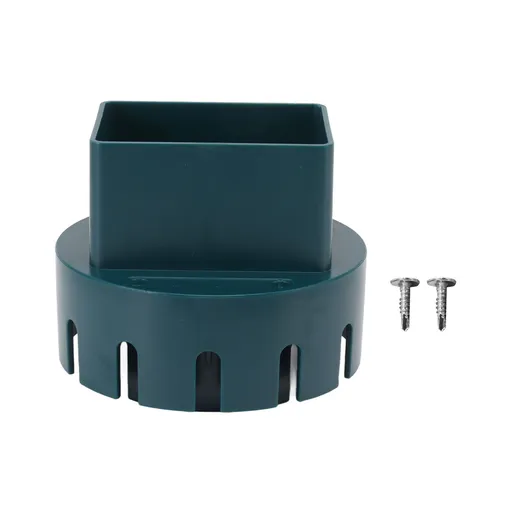 Downspout Adapter Plastic Drain Adapter Replacement Downpipe Converter Connector with Screws Green L 3x4in