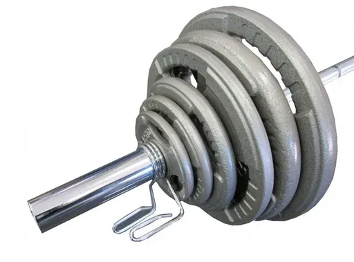 155kg Olympic Hammertone Cast Iron Barbell Weights Set