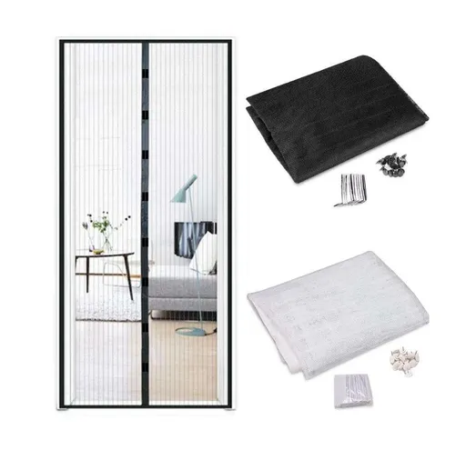 100x210cm White Insect Screen Door - Mosquito Net for Insect Protection
