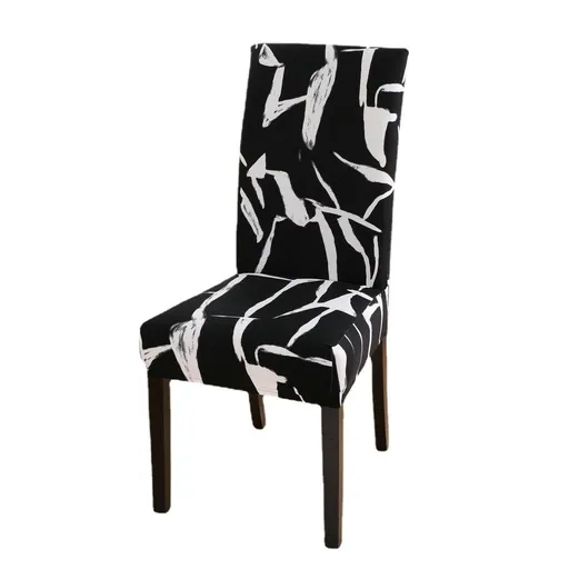 4pc Stretch Soft Removable Washable Chairs Covers for Dining Room, Seat Cushion Slipcovers Protector for Kitchen Armless Chairs