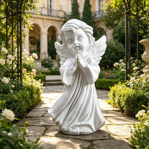 Angel Praying Girl Figurine, Resin Statue Home Decor