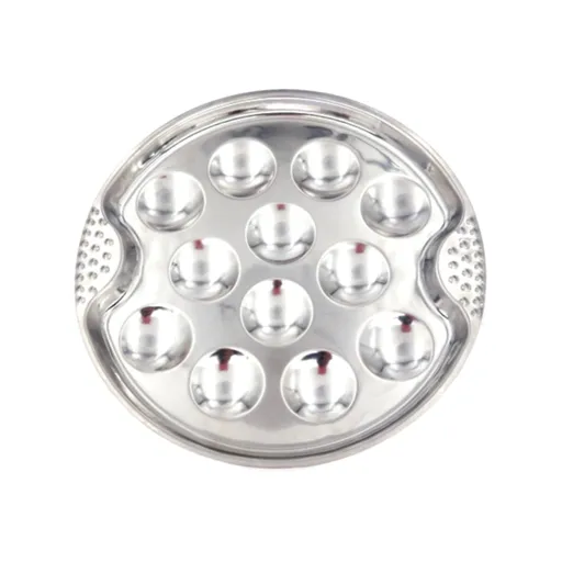 Baking Trays and Trays , Stainless Escargot Plates with 12 Compartment Holes Escargot Baking Dish Seafood Plate Dishes for Home Restaurant Hotel Kitchen As shown