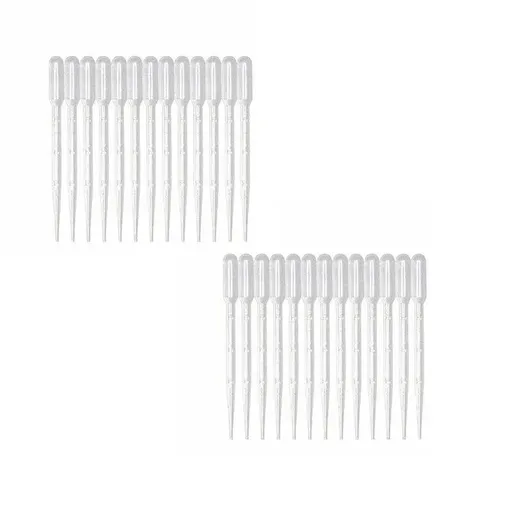 100X 3ml Disposable Graduated Plastic Pipettes for Liquid Transfer
