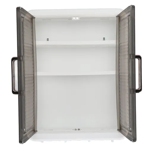 Bathroom Cabinet Wall Mounted Multifunctional Makeup Perfume Cosmetic Organizer Display Cabinet Skincare Storage Rack with Hooks