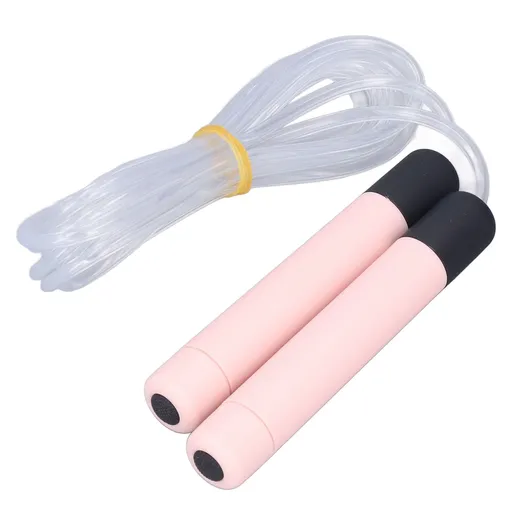 Glowing Skipping Rope LED Light Up Jumping Rope for Exercise Training Weight Loss FitnessPink