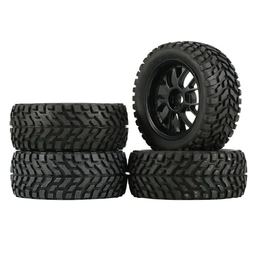 4PCS 2.95 Inch Rubber Butyl Rain Forest Mud Tire for MN99S HSP HPI Wltoys 144001 124018 124019 MN90
