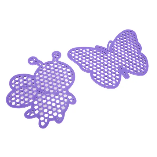 2 Pcs Floating Bee Island Secure Landing Spot Decorative Floating Bee Water Station for Outdoor Garden Water Pond Purple