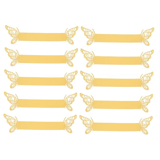 10pcs Butterfly Napkin Buckle Paper Napkin Rings Birthday Napkin Rings Butterflies Napkin Rings Buckle