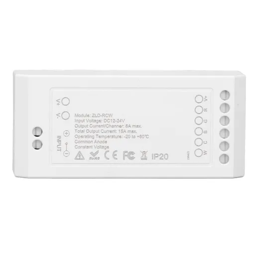 For Zigbee LED Driver Smart Home LED Strip Controller RGB+CW Light Strip Controller with App DC12~24V