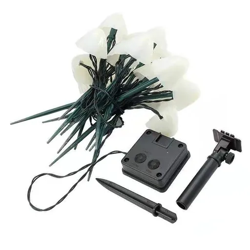 Mini Mushroom Solar Lights 8 Modes LED Waterproof String Pathway Outdoor Decoration for Garden Backyard Lawn Party 5meter 20 Beads Colorful