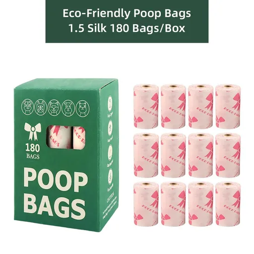 White Thickened Dog Poop Bags 360 Pack - 24 Rolls, 15 Bags per Roll, 22 x 30cm Leak-Resistant Easy-Tear Pet Waste Bags for Dog Walking, Travel and Daily Clean-Up