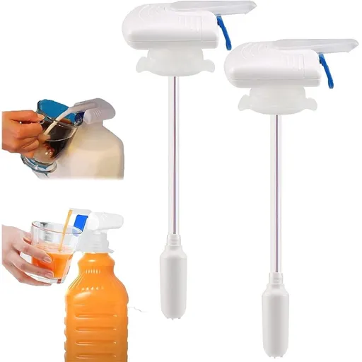 2 Pack Electric Tap,Milk Dispenser for Fridge Gallon,Automatic Drink Dispenser,One-Handed Operation,Hands-Free,Can Prevent Milk and Beer From Overflowing,Suitable for Outdoor and Home Kitchens