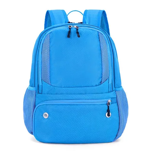 Basketball Training Backpack with Separate Shoe Compartment Sports Equipment Bag - Light Blue