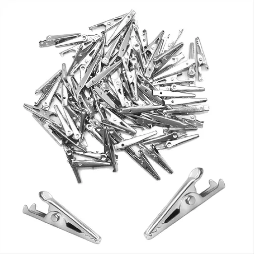 Premium-Grade Metal Alligator Clips 35mm - Multipurpose