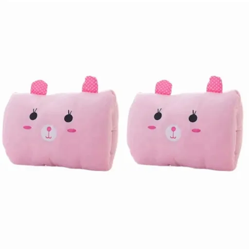 2X Kids Cute Gift Winter Cartoon Plush Hand Pillow Hand Warmer, Weak Class 1 Arm Pillow, Travel Necessities Desk Nap