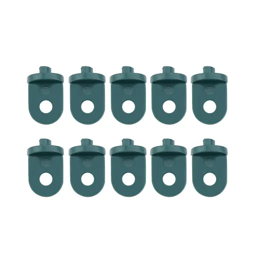 10 PCS Plastic Greenhouse Hook Plant Flower Hanger (Green)