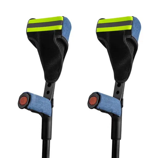 Forearm Crutch Pads and Hand Grips with Straps