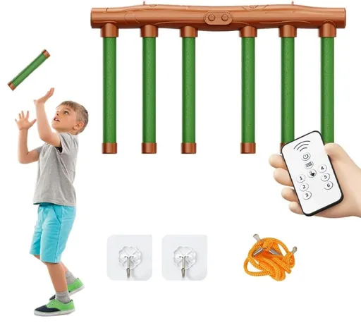 3-Speed Remote Control Catching Stick Game for Hand-Eye Coordination & Agility, Green, Compatible with Kids and Adults