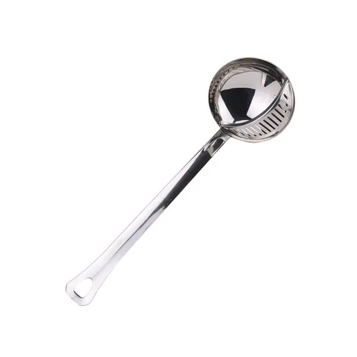 Multi Kitchen Utensil Scoop Soup Ladle Hot Pot Home Double-Use Stainless Steel Creative Multifunction Strainer Spoon Colander
