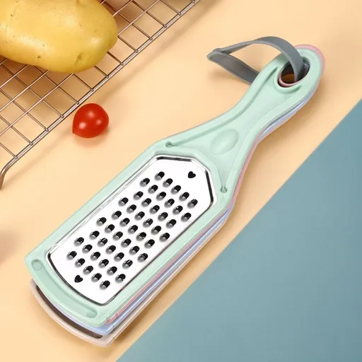 4-Piece Multi-Functional Kitchen Grater and Vegetable Slicer Set with Cutter, Assorted Color Options