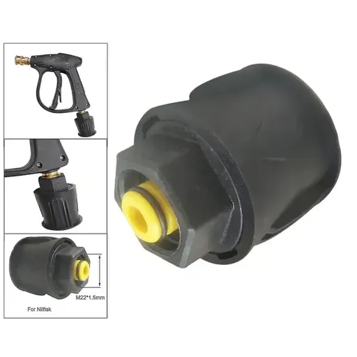 High Pressure Washer Adapter Set, M22 Quick Connect Coupling Kit for Nilfisk Accessories, Plastic Material, 5 x 3 cm Size