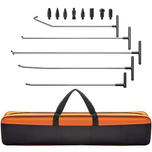 Rods Dent Puller Stainless Steel Paintless Repair Kits Hail Removal 13 PCS