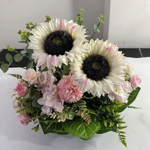 Artificial Lily Floral Arrangement Home Decor Garden Decor Australian Home - Multi-color - Size 8