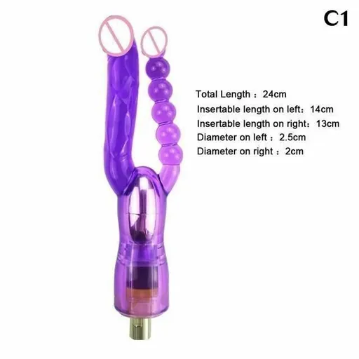 House Of Dasein 28 Types Pink Purple Dildos A2 / F2 Sex Machine Attachments - Purple - C1