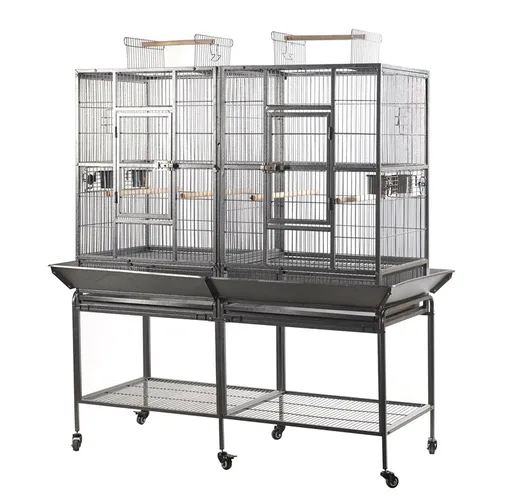 YES4PETS XL 184 cm Bird Cage Pet Parrot Aviary Perch Castor Wheel Removable Divider