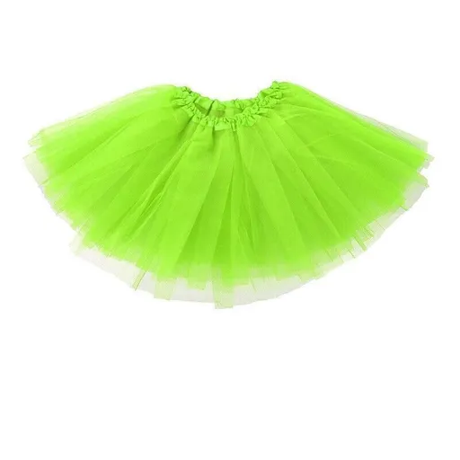 Girls Tutu Skirt Princess Dressup Party Costume Ballet Dancewear - Fruit Green