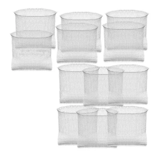 Plant Root Guard Baskets Wire Basket Mole and Vole Mesh Wire Baskets for Garden Pots Underground Root (12 Pcs, 3 Gallon)
