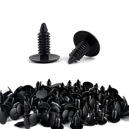 100pcs Hole Push Retainer Bumper Fender Shield Clips, Automotive Plastic Push Pins Bumper Clips, Car Plastic Rivets Retainers Screw.