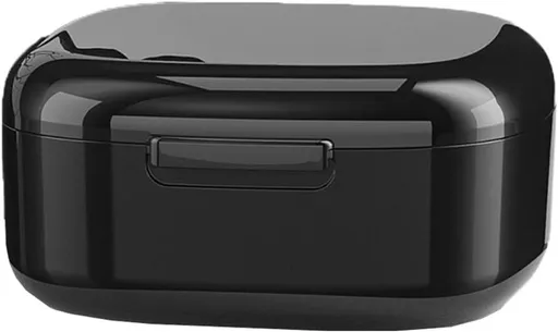 Denture box - 8*8.5*4cm - Denture tray - Braces tray - black - storage box denture tray - Denture cup - Braces cleaning baths - plastic
