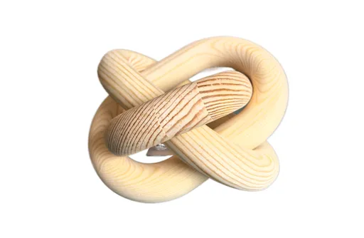 Wooden Knot Link Décor - Natural
