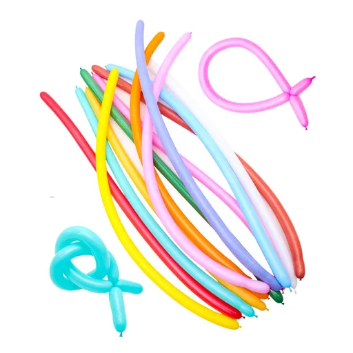 100pcs Long Balloon Decorative Balloons Long Latex Balloons Decorative Latex Balloons Birthday Party Balloons DIY Animal Balloon