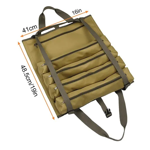 Tools Wrench Roll Up Pouch Tools Organizer Bag with Adjustable Strap, Tool Organizer Carrier Bag, Super Storage with 23 Pockets