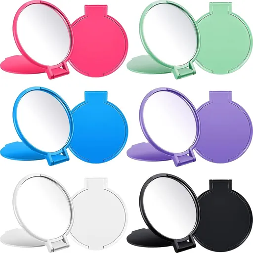 12 Pieces Compact Mirrors Bulk Gits Mini Vintage Pocket Mirrors or Purse Small Portable olding Round Makeup Stus or Travel Daily Use Party avors Women (Classic Colors)