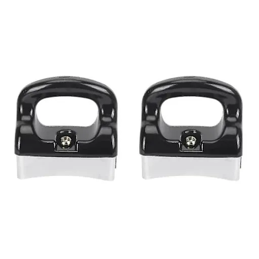 Black Silver Bakelite Handle for Frying Pan Saucepan Compatible with Kitchen Utensils 2-Pack