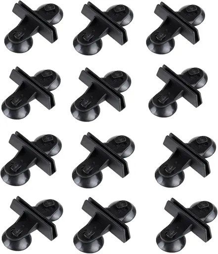 Aquarium Divider Suction Cup Holder Plastic Sheet Isolation 3.15x2.36 inch Black