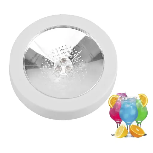 LED Coaster Flashing Round Shape Light Up Beer Wine Glass Drinking Bottle Cup Luminous Mat Home Party Club Bar Supply