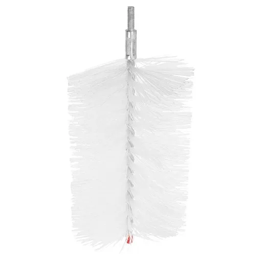 White Drain Hose Brush Head, Nylon and Metal, Easy to Use