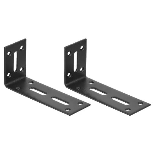 Adjustable L Corner Braces,2Pcs 120 x 60 x 40mm Stainless Steel L Corner Code,90 Degree Slotted Angle Brace Bracket for Furniture