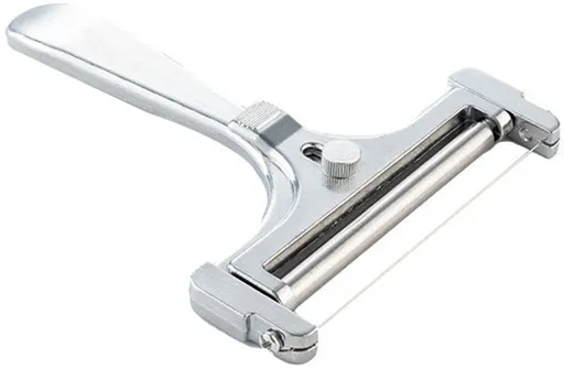 1 Piece Stainless Steel Cheese Slicer with Adjustable Thickness - For Soft, Semi-Hard Cheeses & Cheddar - Dishwasher-Safe Kitchen Tool