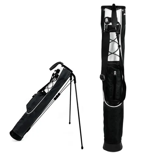 Lightweight Golf Stand Bag Portable Carry Bag for Driving Range - Black