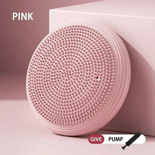balance disc, air cushion, foot massage, core strength, stability training, rehabilitation, ankle recovery, knee rehab, kids balance, yoga accessory, fitness equipment, Australia - Pink - Size L