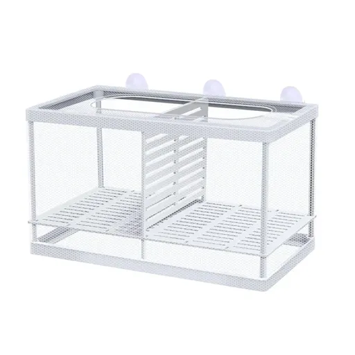 Guppy Fry Breeding Box Fish Tank Isolation Box Juvenile Fish Incubator Net - L