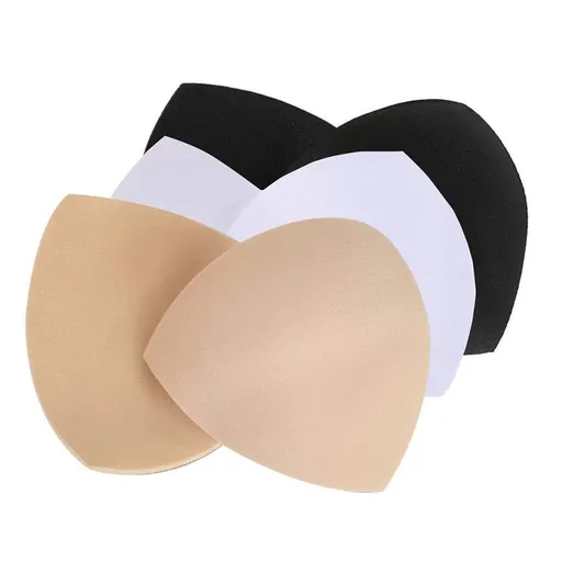 Removable Bra Pads Inserts Women's Comfy Sports Cups Bra Insert for BIkini Top Swimsuit,3Pair