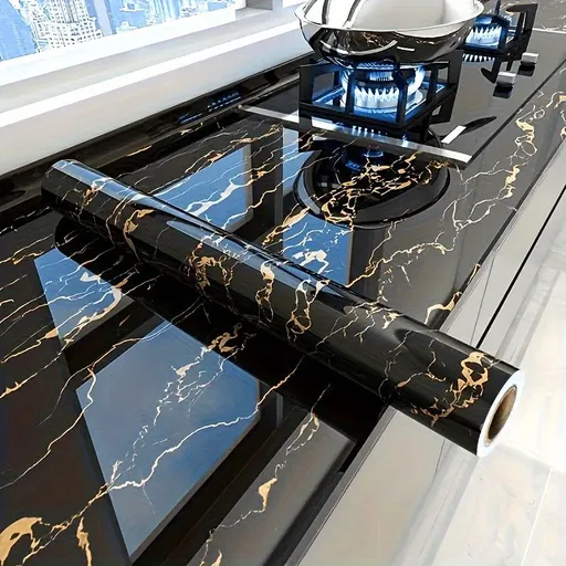 Marble Wall Sticker Waterproof Wallpaper Peel And Stick Tile Self Adhesive Film - BZ03 - Size 60-500CM