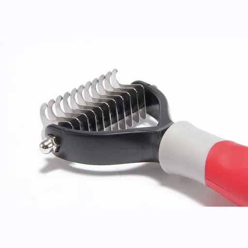 Pet Grooming Brush, Pet Grooming Shedding Brush Tool Comb Dematting Rakes Fur Knot Cutter Remove Rake Dog Cat Long Short Hair